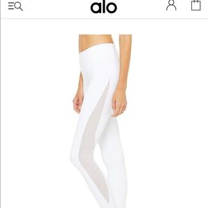 White Alo Leggings
